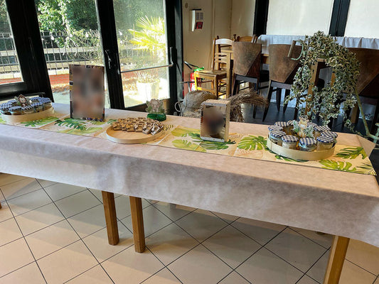 Savons Savana personnalisés pour le baptême de Thomas du 2 février 2024, cadeaux invités choisis par Lucie
