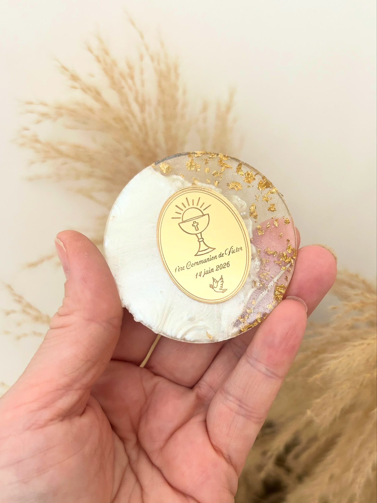 Magnet Calice personnalisé – cadeau invité communion